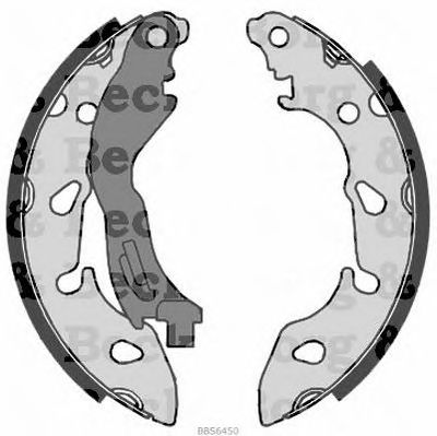 BORG & BECK bbs6450 -  Комплект тормозных колодок